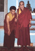 H.H. the 14th Dalai Lama with H.E. Dzogchen Rinpoche